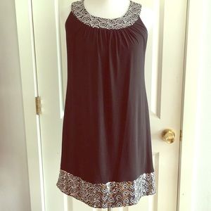 Sequin Micro Fiber Shift Dress